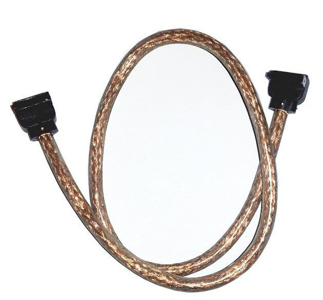 OKGear 18 Inch Premium SATA III Cable - 6Gbps High Speed Data Transfer, Right Angle to Right Angle Connectors with Secure Latch - Perfect for PC Builds, Server Upgrades & External Hard Drive Connections