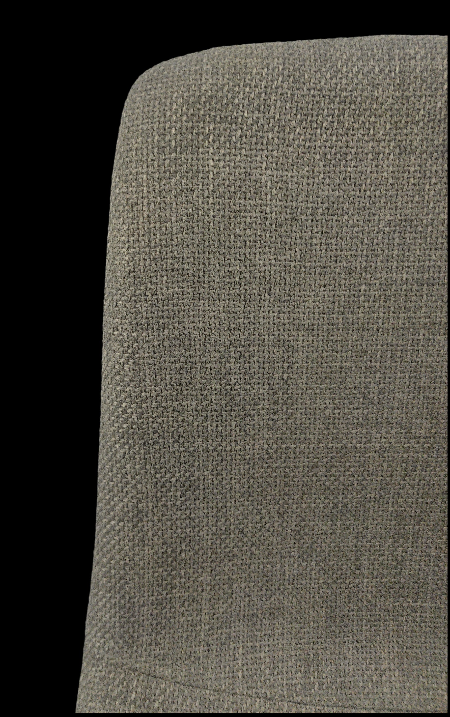 Modern Upholstered Dining Chairs Set of 4 - Grey Linen Cushion with Sturdy Black Metal Legs for Kitchen, Dining Room & Breakfast Nook - Comfortable & Stylish Seating for Family Meals, Entertaining & Small Spaces