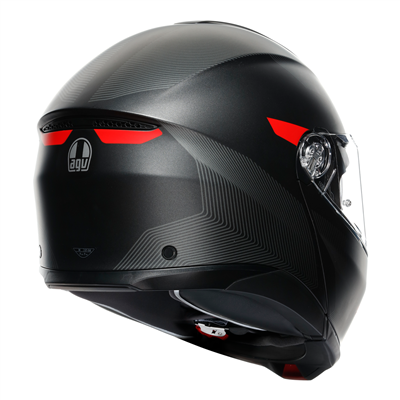AGV Tourmodular Frequency Matte Gun Red Motorcycle Helmet - Lightweight & Comfortable for Long Rides, Commuting & Racing