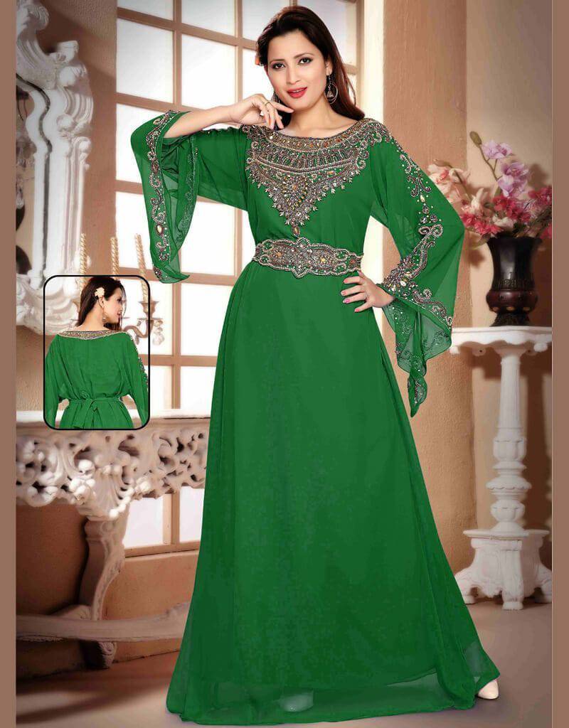 Elegant A-Line Kaftan Dress with Adjustable Waist Belt - Perfect for Beach Vacations, Summer Parties & Boho Fashion