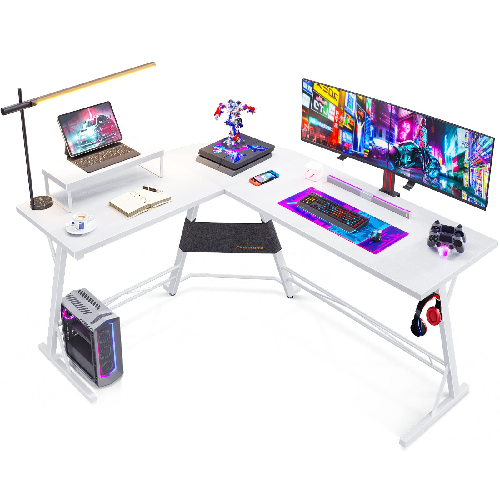 Premium L-Shaped Gaming Desk 58