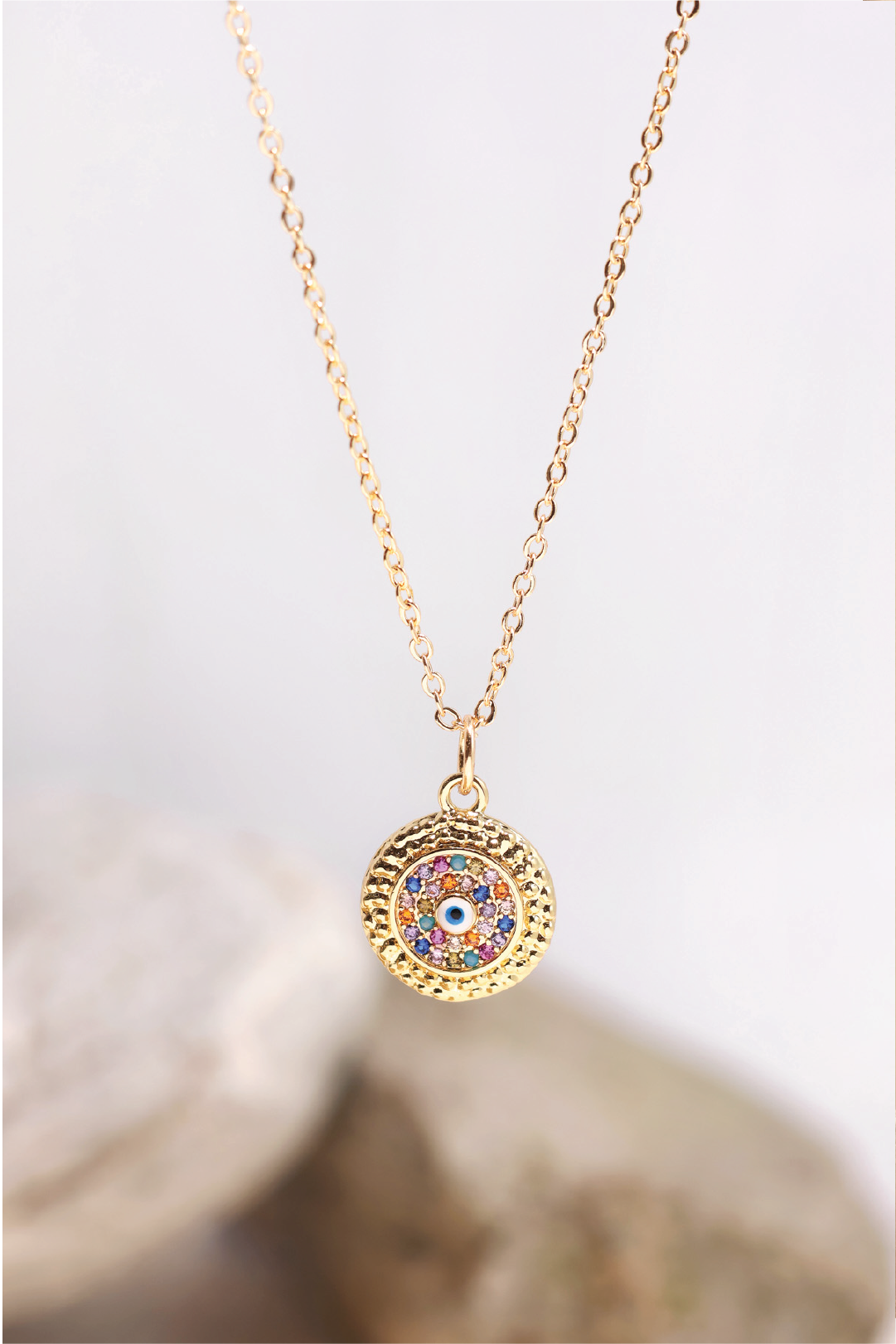 Evil Eye Necklace for Women - Protection & Good Luck Charm - Dainty Gold & Silver Pendant Jewelry - Perfect for Everyday Wear, Gifts & Spiritual Healing
