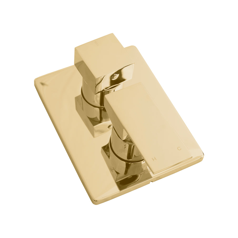 ZLINE Bliss Rainfall Shower System in Polished Gold - Luxury Bathroom Fixture with Adjustable Showerhead for Spa-Like Experience | Perfect for Master Bathrooms & Modern Home Renovations