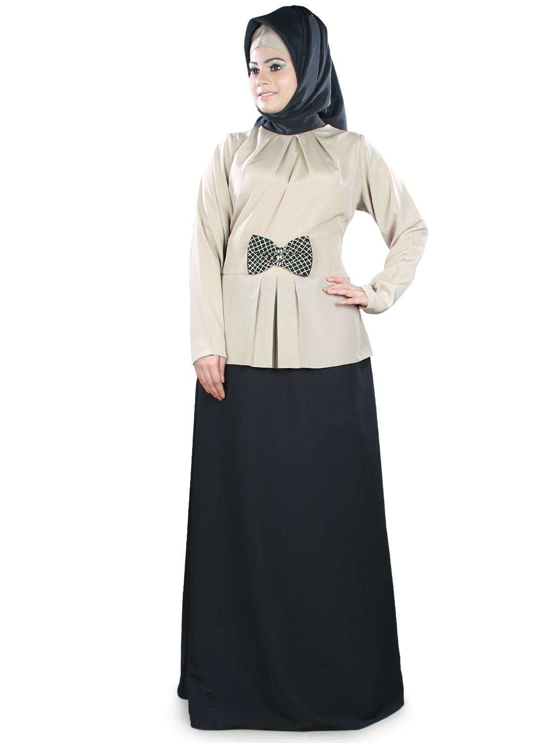 Fadeelah Abaya - Elegant Muslim Women's Prayer Dress - Perfect for Prayer, Mosque, and Special Occasions