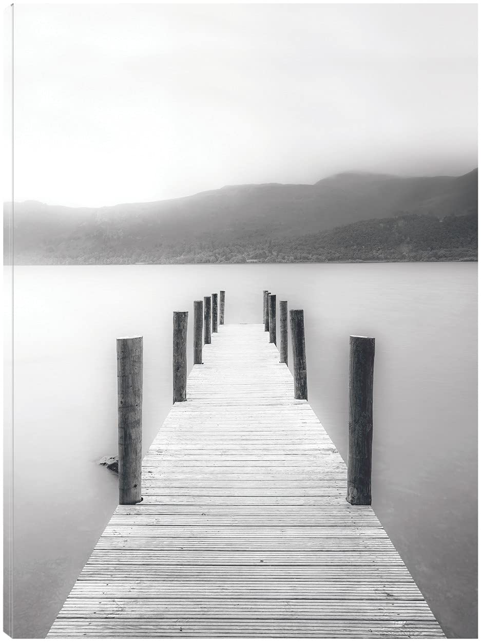 Ethereal Walkway Perspective Canvas Wall Art by Alan Copson - Ready to Hang 32x43 Inch Fine Art Print for Living Room, Bedroom, Office Decor - Perfect for Modern Home & Office Spaces