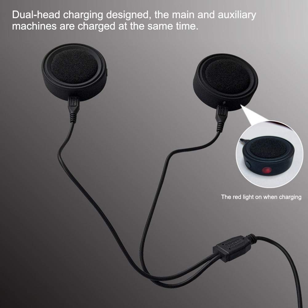 KIMISS BT17 Waterproof Motorcycle Bluetooth Helmet Headset - Stereo Music, Hands-Free Calling, Noise Cancellation for Safe Riding | Perfect for Commuting, Touring & Adventure Motorcycles