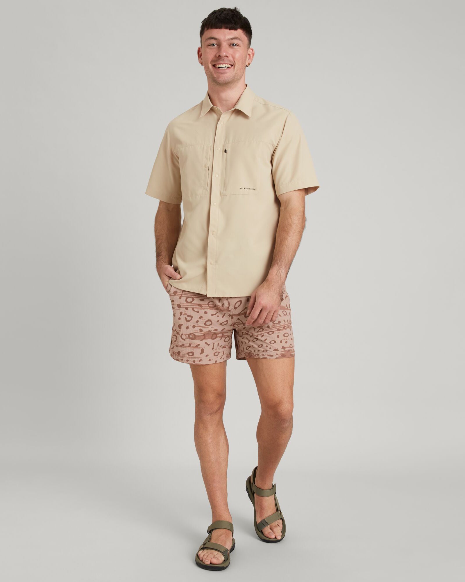 SUN Scout UPF 50+ Men's Short Sleeve Quick-Dry Shirt - Lightweight Sun Protection for Hiking, Fishing & Outdoor Activities