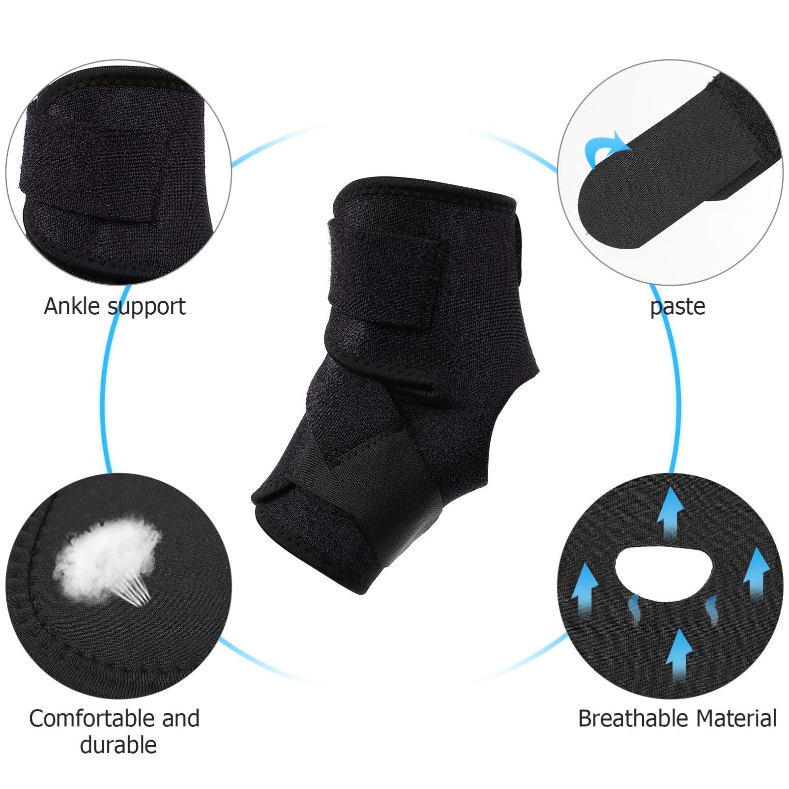 Best Ankle Brace for Volleyball & Sports - Breathable Ankle Support Wrap with Arch & Tendon Stabilizer - Ideal for Injury Prevention, Recovery & Active Lifestyles