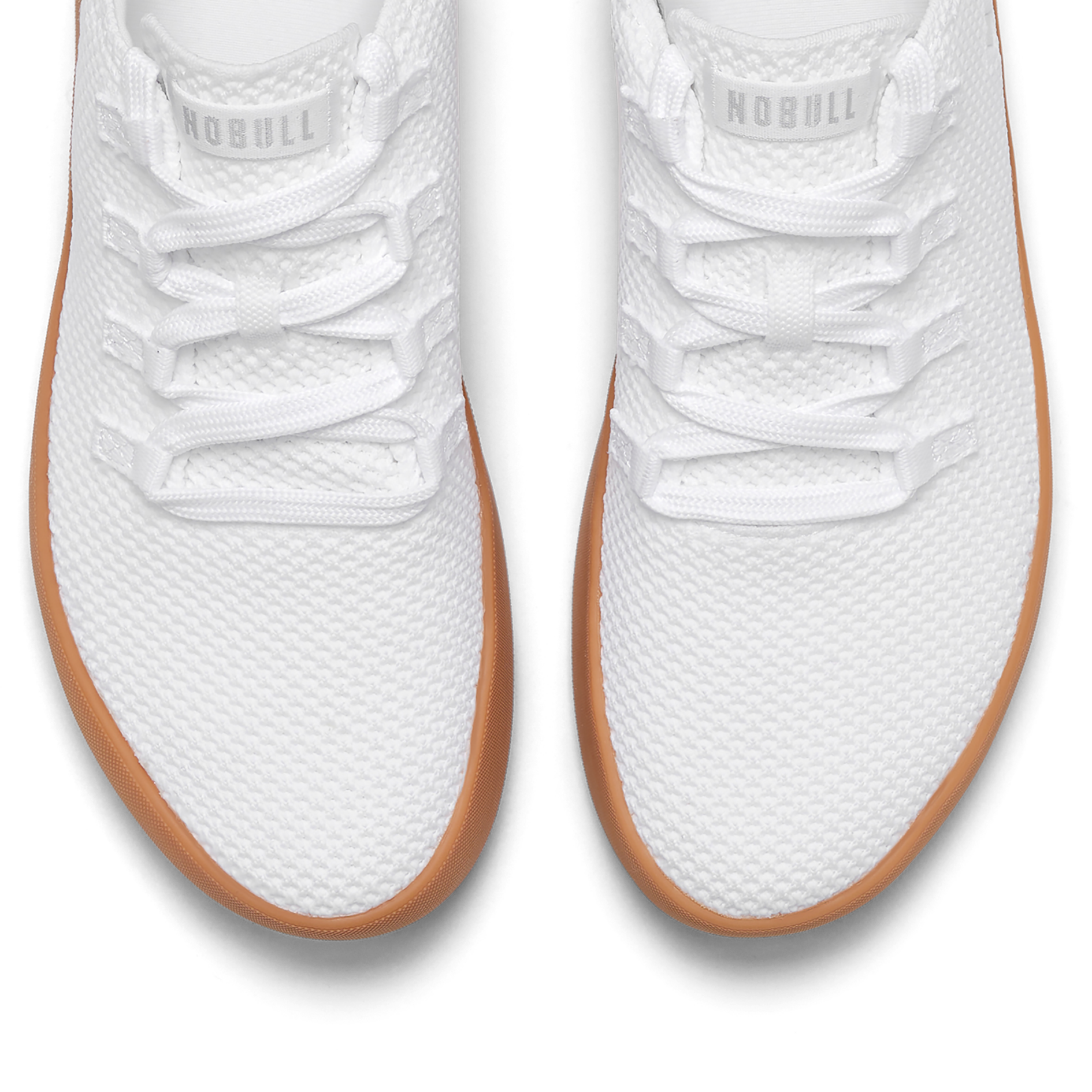 Men's White Rubber Sole Knit Sneakers - Comfortable Casual Shoes for Walking, Running & Everyday Wear