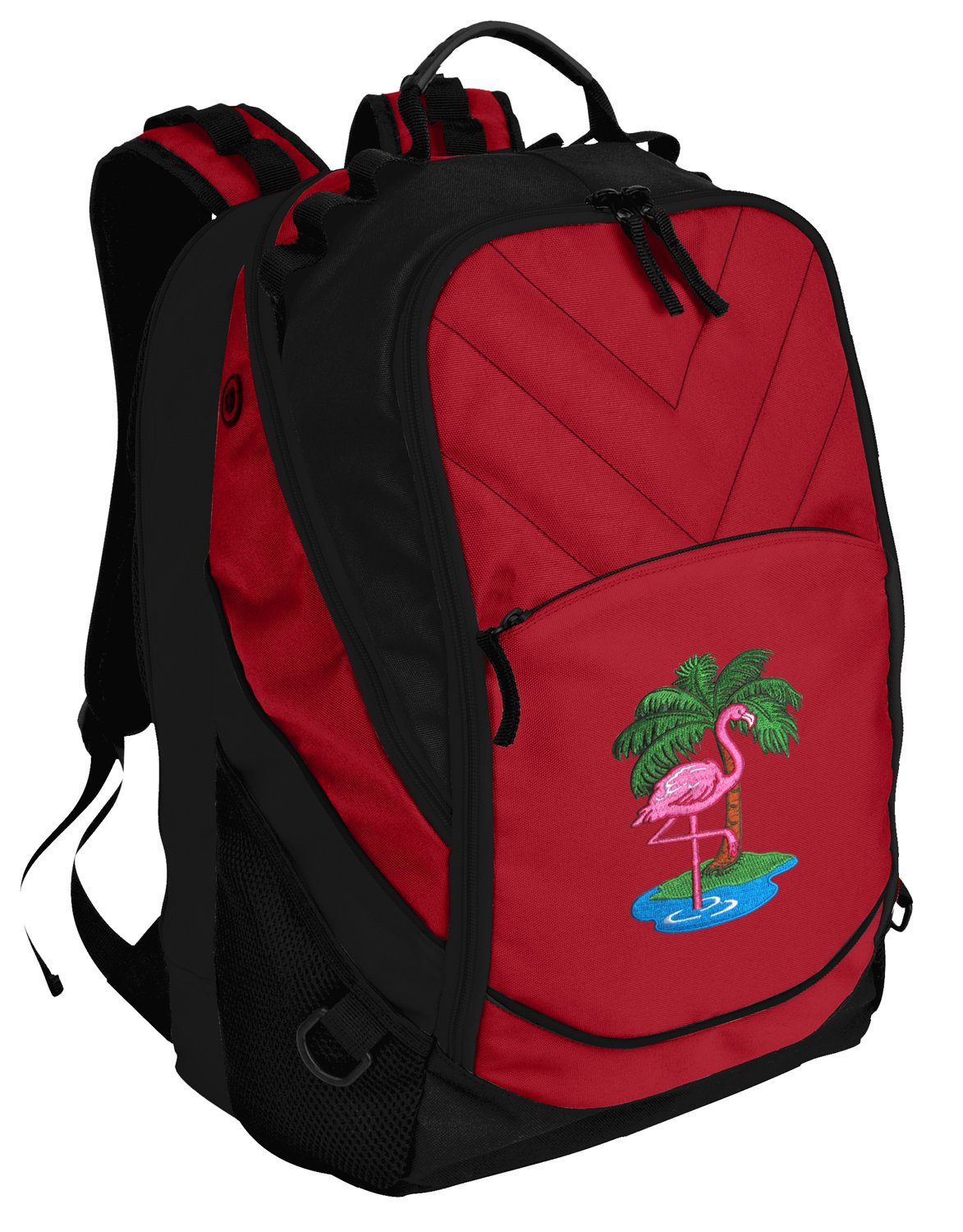 Flamingos Backpack - Stylish Red Pink Flamingo Laptop Bag for Women & Men, Durable Computer Bag for School, Work, and Travel