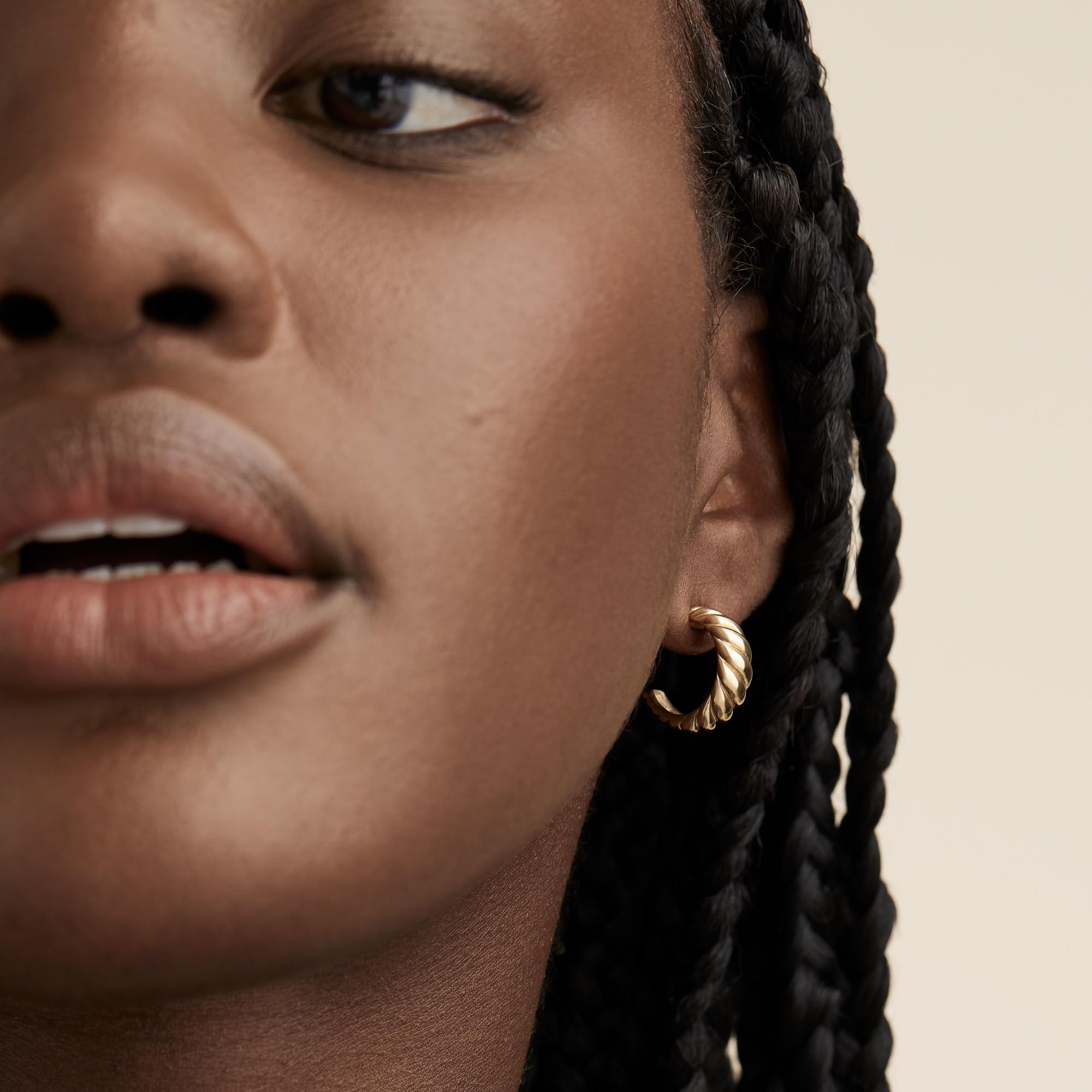 3 Pairs 14K Gold Plated Hoop Earrings Set for Women - Dainty Stud, Small Dangle & Cartilage Huggie Earrings - Hypoallergenic Trendy Gold Jewelry - Perfect Gift for Her, Everyday Wear & Special Occasions