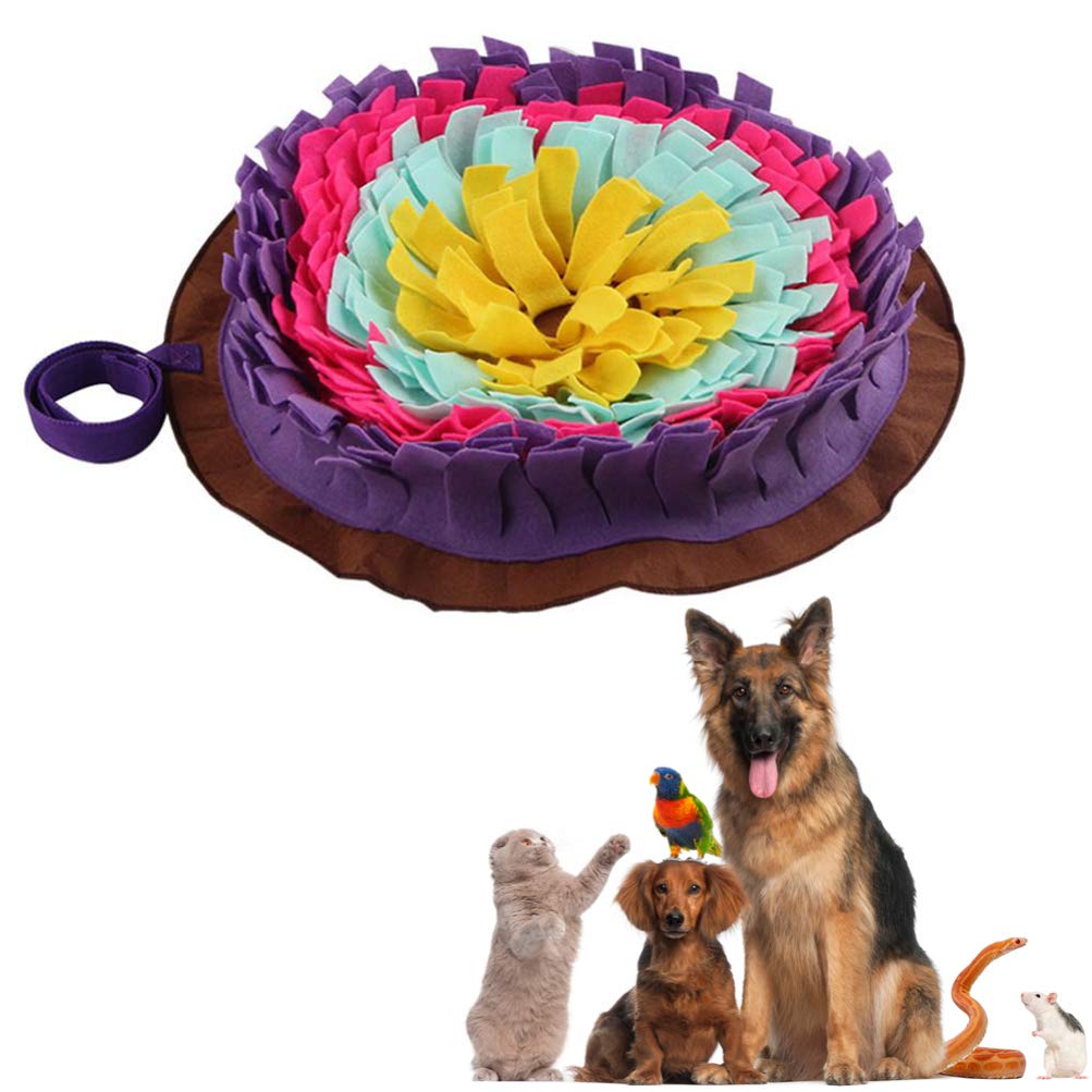 Premium Washable & Breathable Dog Nose Work Training Mat - Safe Sniffing Foraging Pad for Puppies & Adult Dogs - Great for Scent Games, Enrichment Activities & Mental Stimulation