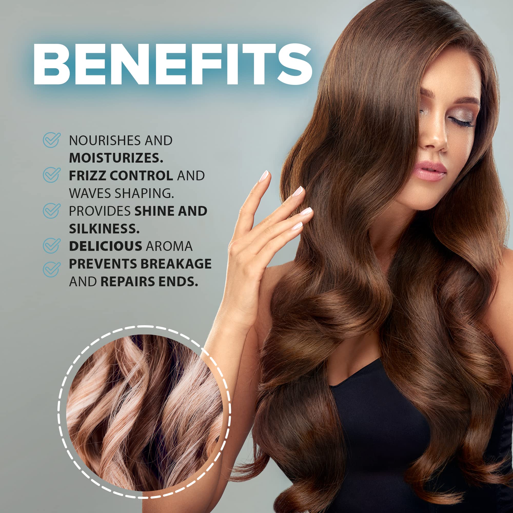 KALIVE Deep Hydrating & Repairing Hair Mask with Keratin, Collagen & Wheat Germ - 8 oz Hair Treatment for Dry, Damaged Hair - Perfect for Salon-Quality At-Home Hair Care & Post-Color Treatment