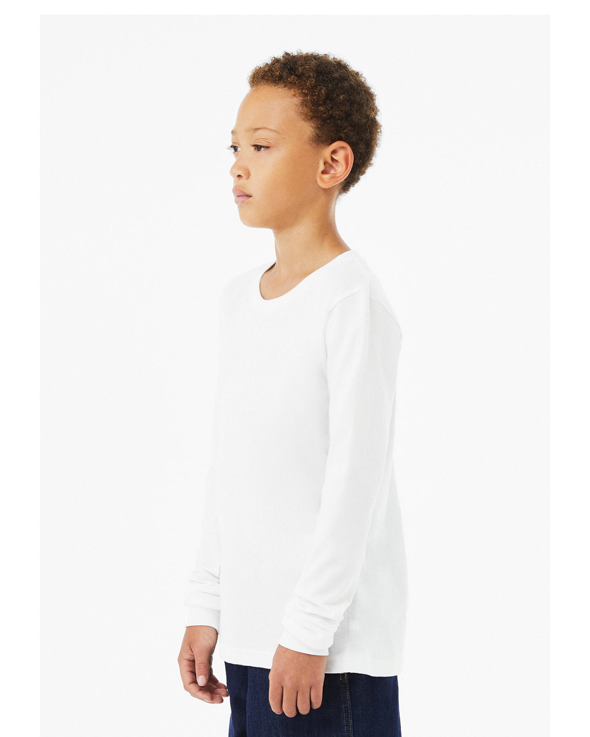 Bella + Canvas 3501YCV Youth Heather CVC Long Sleeve T-Shirt - Soft Cotton Blend Tee for Kids, Comfortable & Durable - Perfect for School, Playdates & Everyday Wear