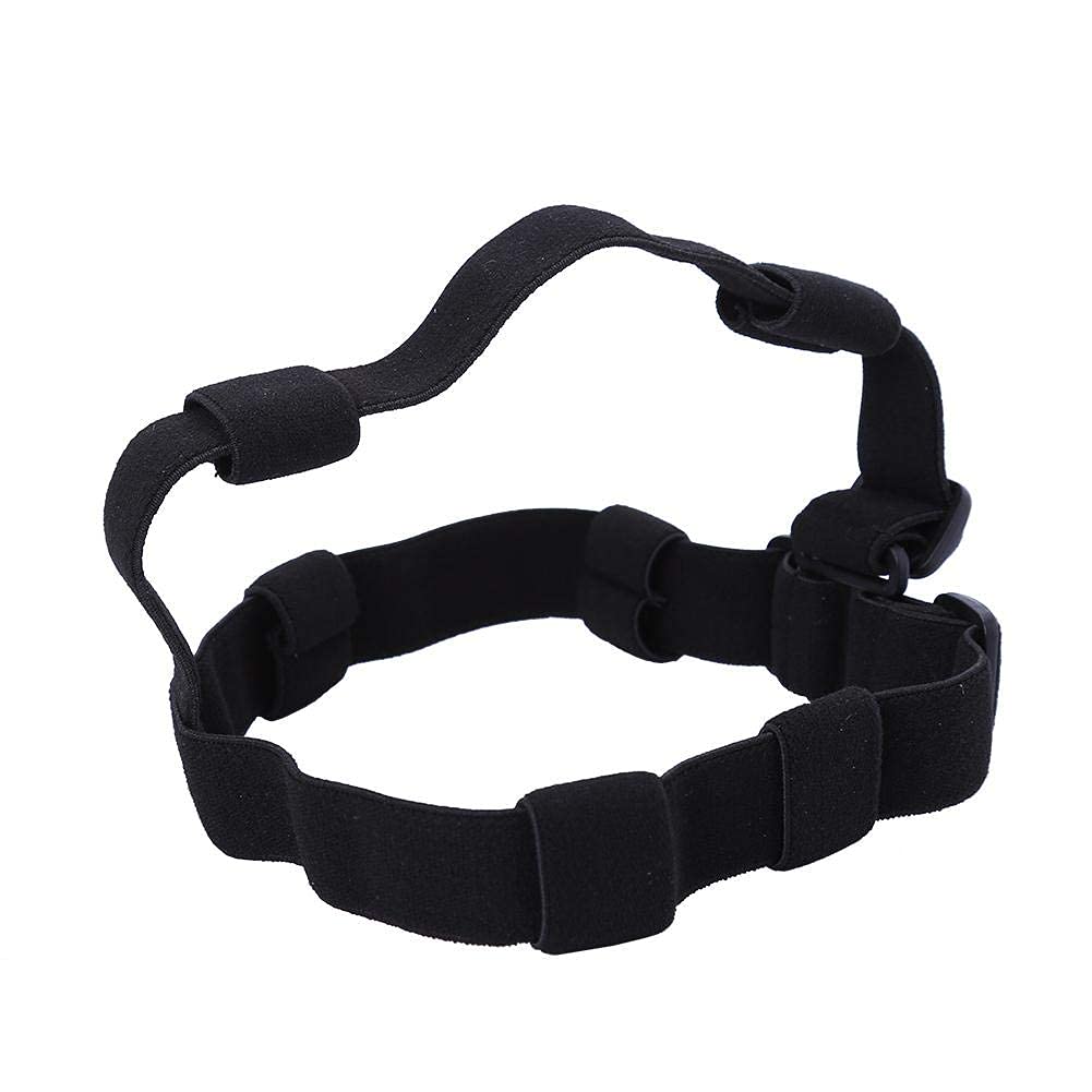 Wbestexercises Flashlight Headband Holder - Adjustable Headlamp Replacement Strap for 18650 Flashlight | Black Headband Accessory for Outdoor Activities, Camping, Hiking & Night Running