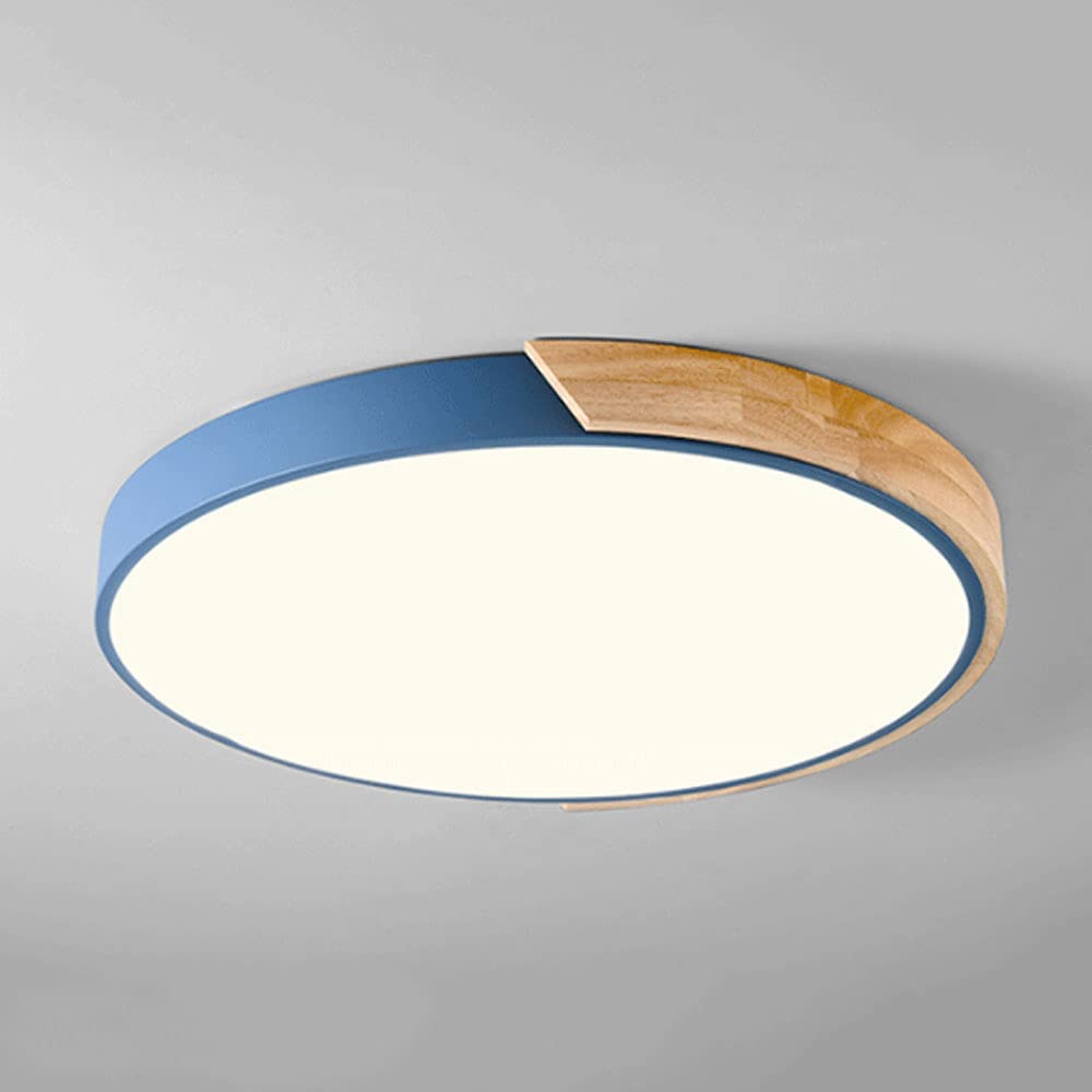 Tri-Color Dimmable LED Panel Ceiling Light - Flush Mount, Easy to Install, Nordic Macaron Style for Kids Room & Bedroom Lighting Fixtures | Energy Saving, Modern Home & Office Lighting Solution