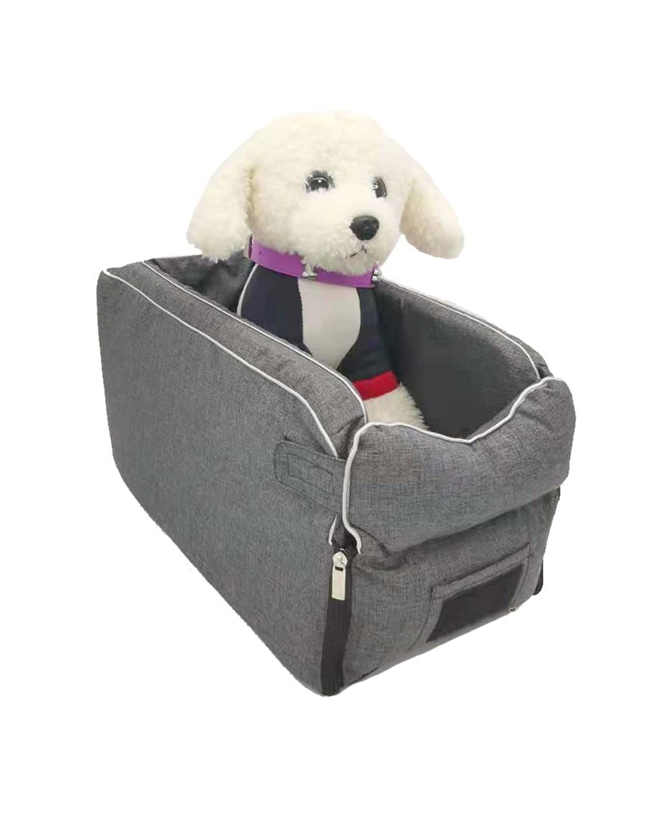 HXHN Travel Carrier Cage - Central Control Dog Kennel for Cars, Removable & Washable Pet Travel Carrier, Middle Console Pet Safety Seat for Small Dogs & Cats - Perfect for Road Trips & Vet Visits