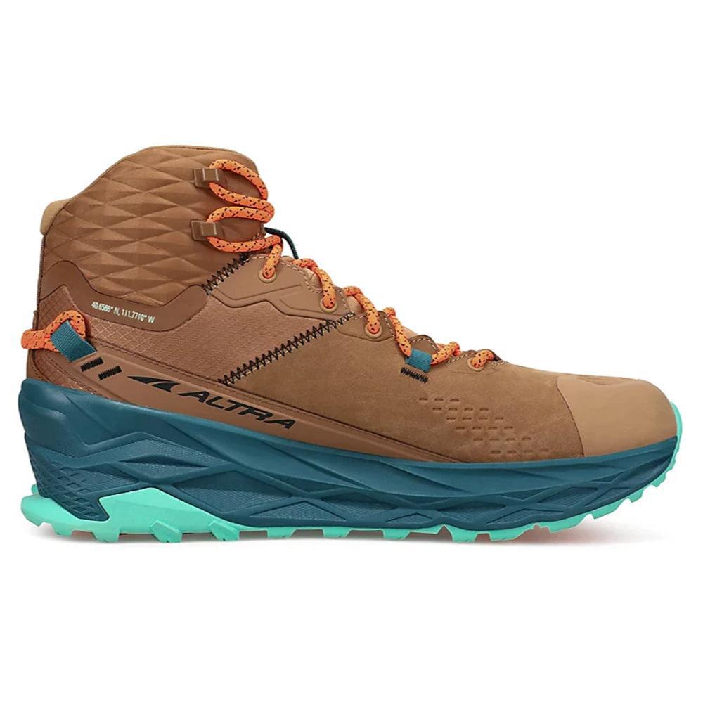 Men's Altra Olympus 5 Hiking Boots Mid GTX Waterproof - Brown Size 8.5 D Medium - Trail Running & Outdoor Adventure Shoes for Hiking, Backpacking & Mountain Climbing