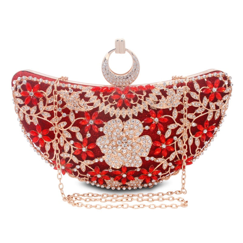 Elegant Women's Classic Clutch Evening Bag for Parties, Weddings & Formal Events - Stylish Handheld Purse for Night Out