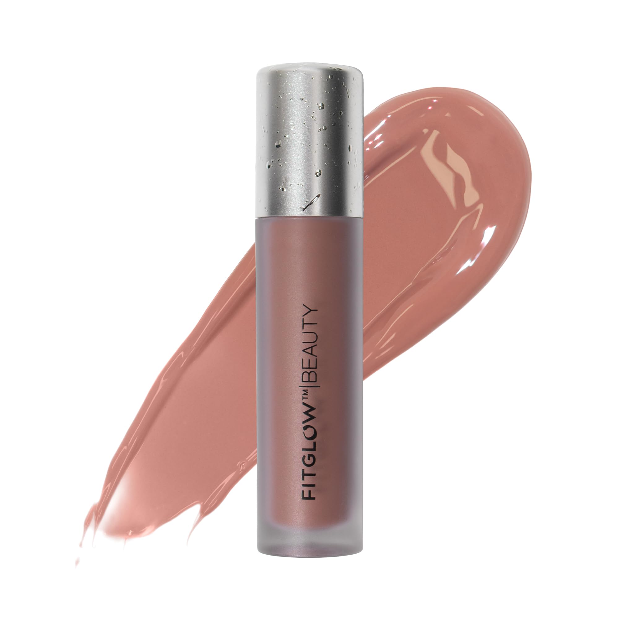 FITGLOW Beauty Vegan Lip Color Serum - Halo Soft Brown Nude | Cruelty-Free Hydrating Lipstick for Women | Perfect for Everyday Wear & Special Occasions