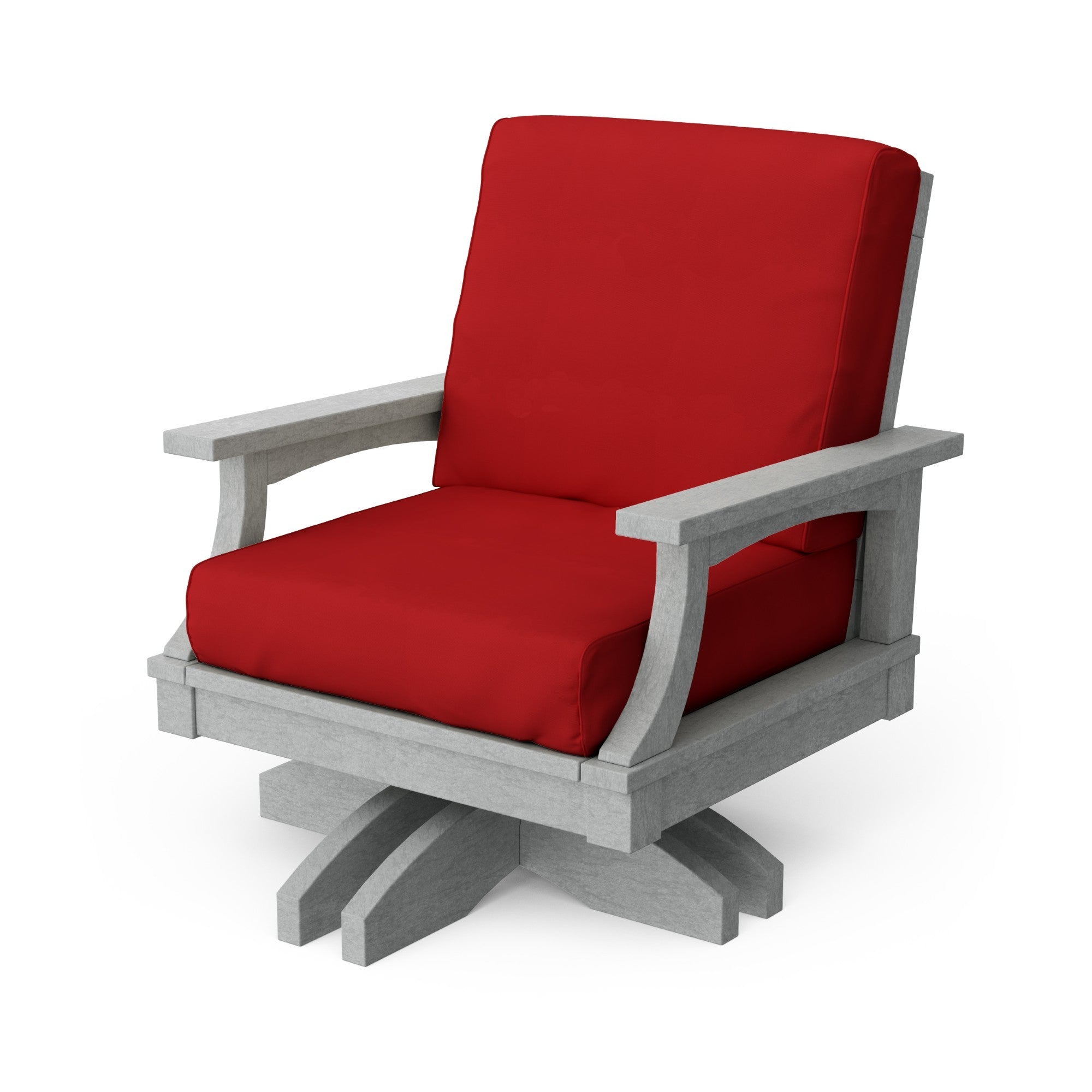 Heritage Deep Seating Swivel Chair - 360° Rotating Patio Lounge Chair with Cushions, Weather-Resistant Outdoor Furniture for Garden, Poolside & Backyard Relaxation