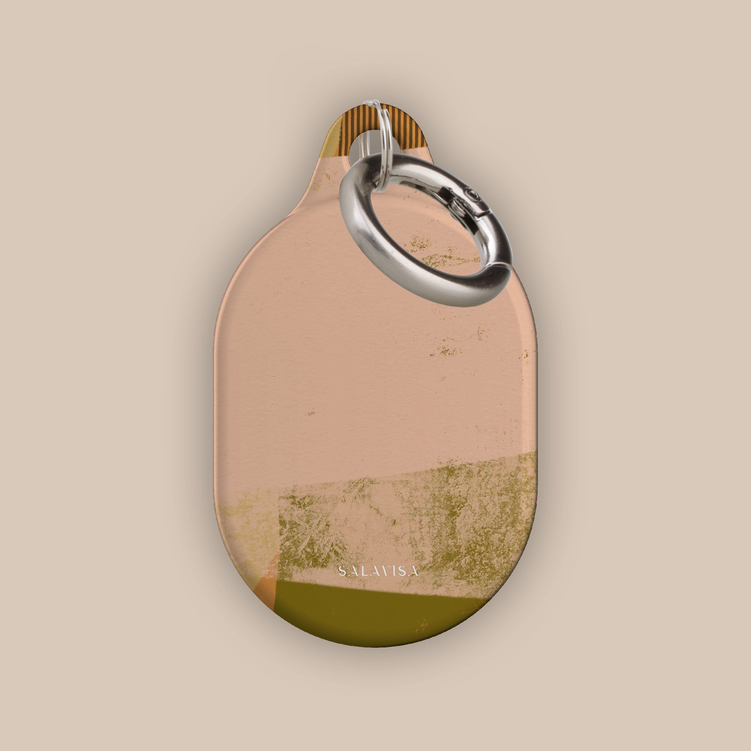 Premium Olive Green Organic Leather AirTag Holder - Durable & Eco-Friendly Keychain for iPhone, Wallet, Luggage & Pet Tracking | Waterproof & Stylish Accessory