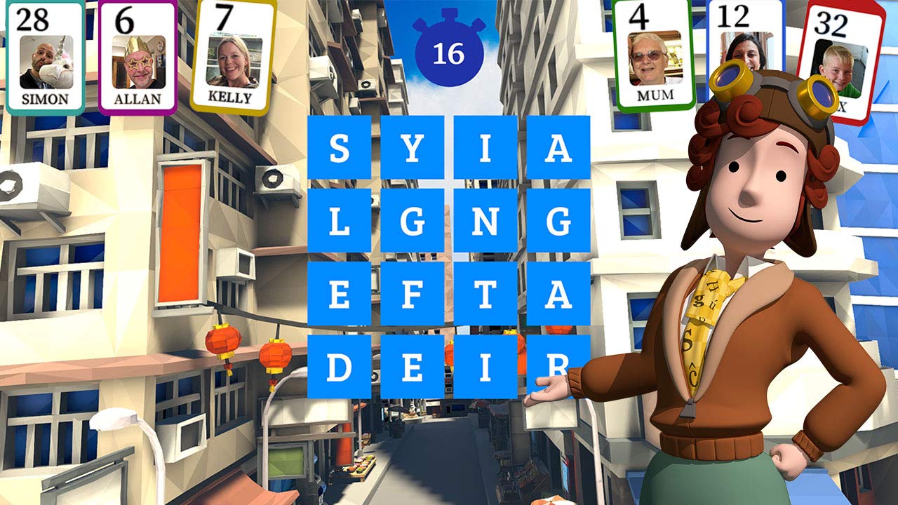 Wordhunters (Playlink) PS4 Game - Fun Multiplayer Word Puzzle for Family & Friends | Perfect for Parties & Game Nights