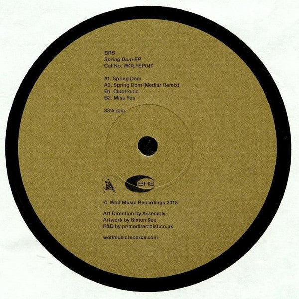 BRS – Spring Dom EP by Wolf Music Recordings (WOLFEP047) | Electronic Dance Music Vinyl Record for DJs & Music Collectors | Perfect for Club Nights & Home Listening