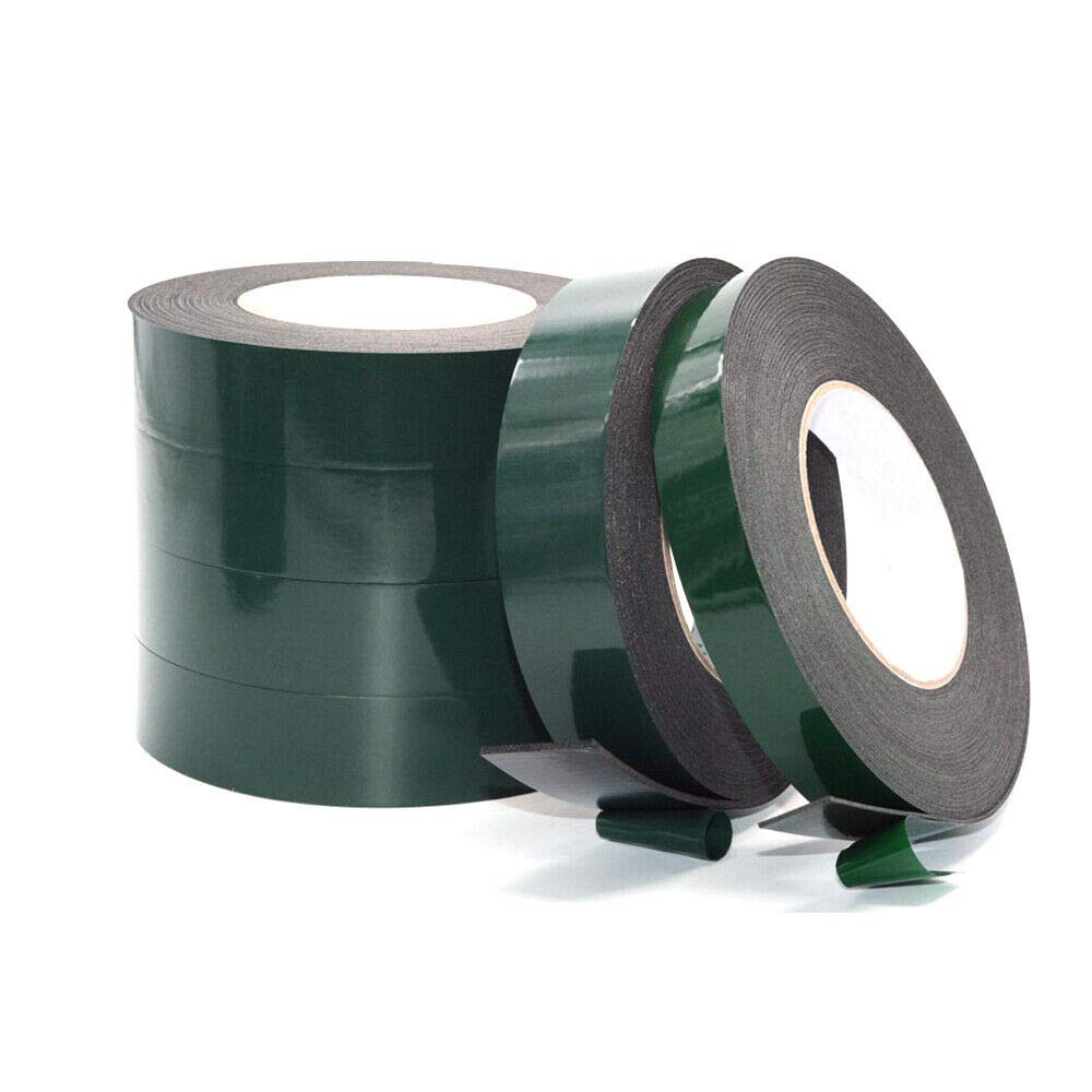 3PCS Heavy Duty Double Sided Foam Tape - 1mm x 50mm x 10m Waterproof Automotive Adhesive for Car Number Plates, Trims & DIY Projects - Strong Mounting Tape for Home, Office & Vehicle Use