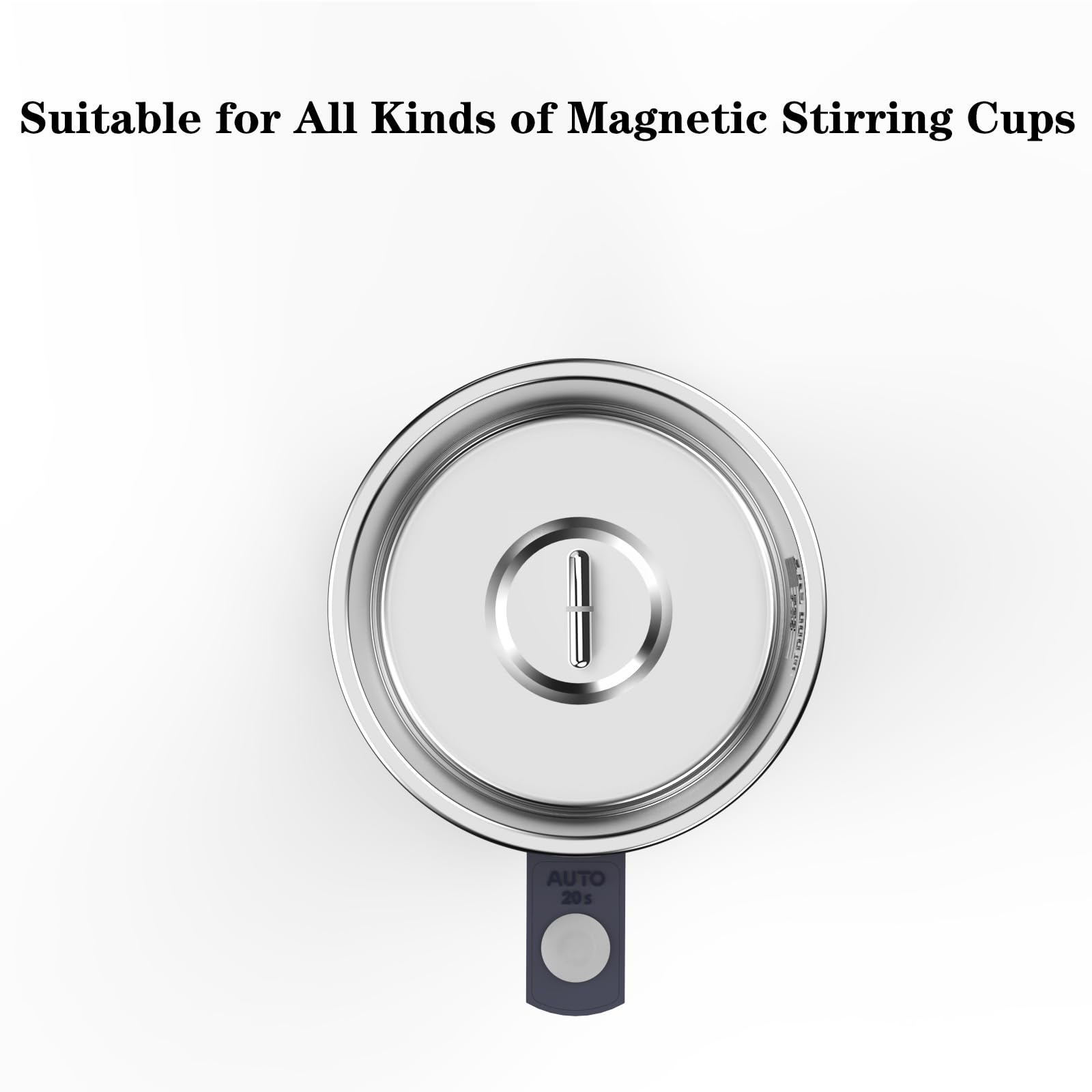 Stainless Steel Magnetic Stir Bar (2 Pack) - Self Stirring Coffee Mug Mixer for Hot & Cold Drinks - Perfect for Labs, Home, Office & Travel