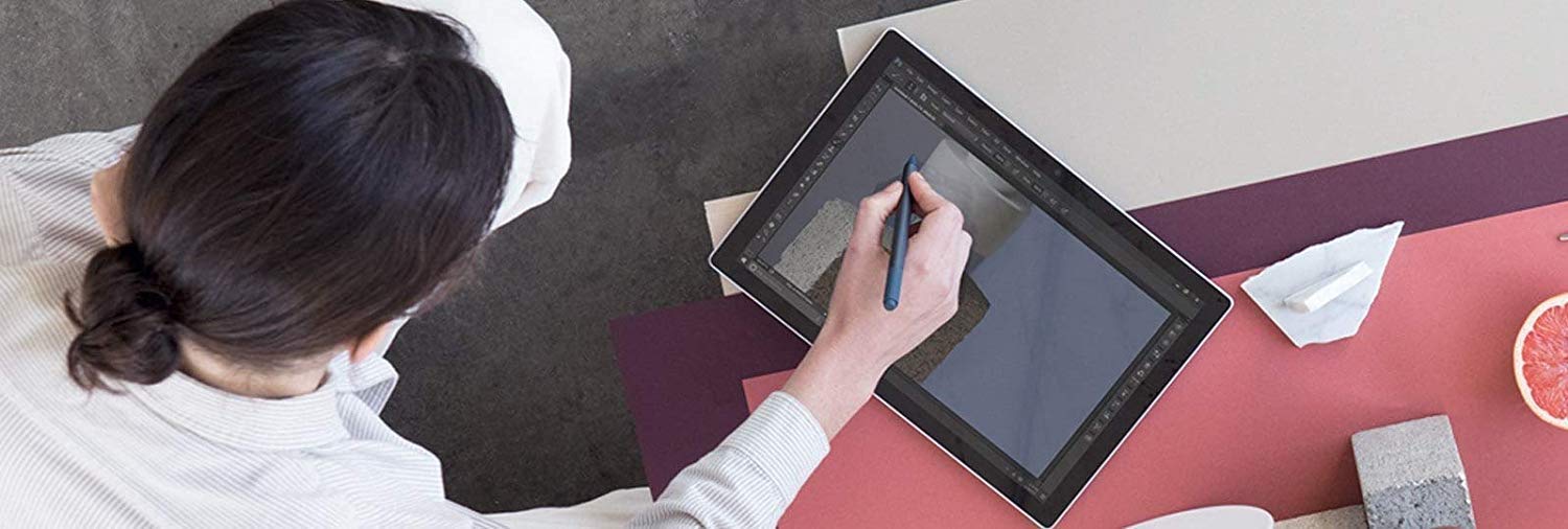 Microsoft Surface Pen - 4096 Pressure Levels, Bluetooth 4.0, Platinum (Compatible with Surface Pro 7/6, Laptop 3, Book 2, Go, Studio 2 & More) - Perfect for Digital Art, Note-Taking & Professional Work