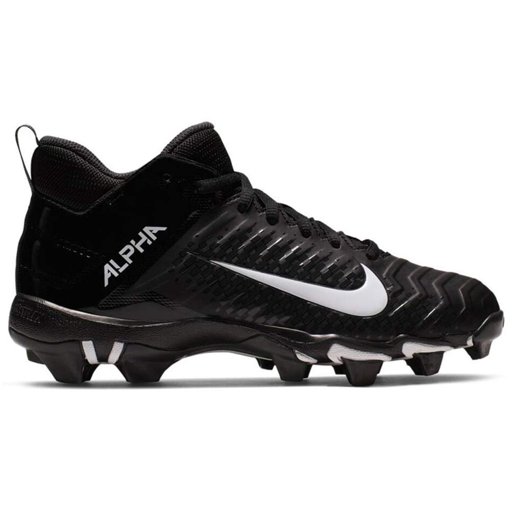 Nike Alpha Menace 2 Shark Wide Big Kids Football Cleats Bv0150-001 Size 5 - Perfect for Youth Football Games & Field Sports Training