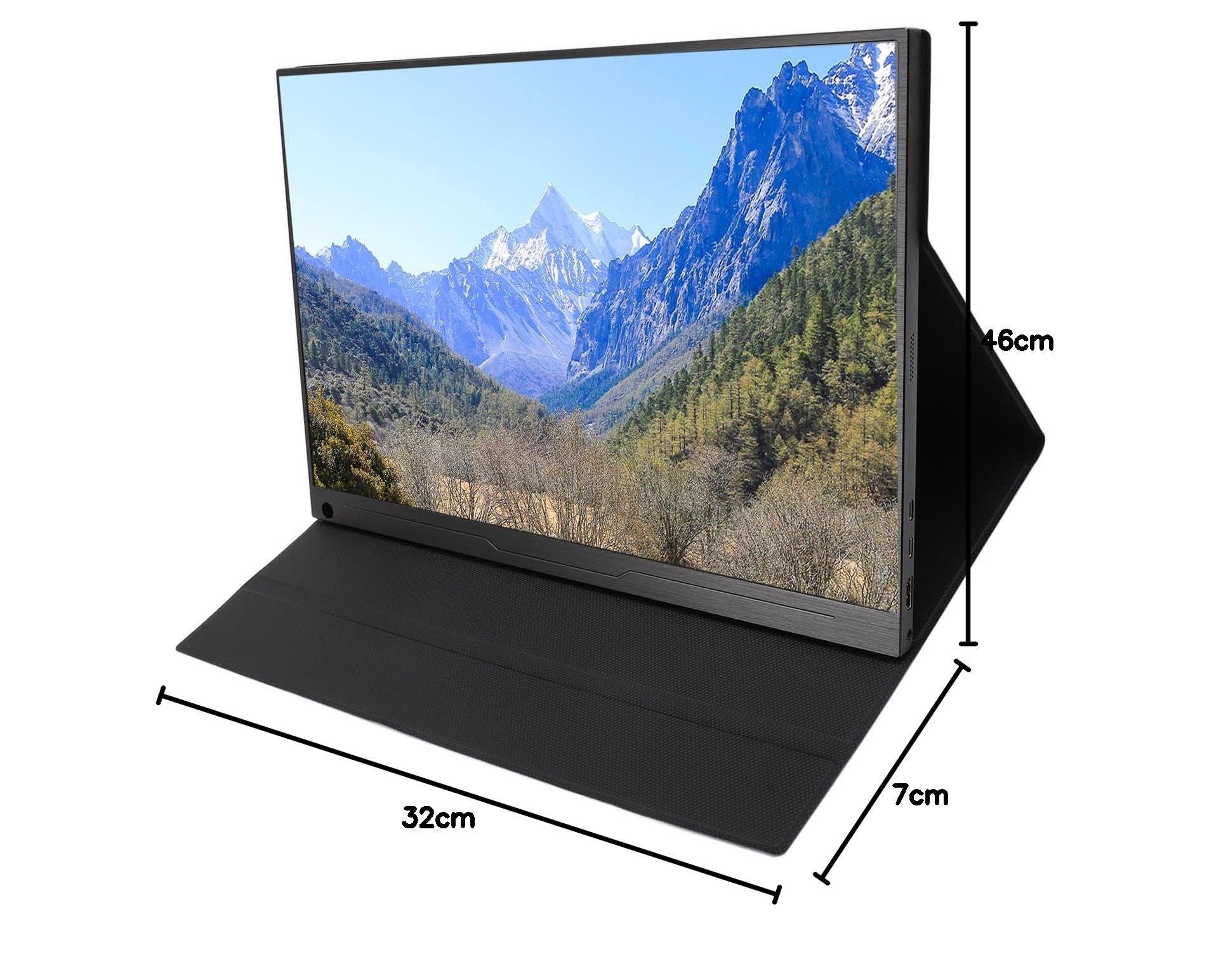 18 Inch Portable Monitor with USB C & HDMI, 2.5K Ultra-Thin IPS External Gaming Screen (2560x1600) - Second Display for Laptop, Phone, PC - Perfect for Work, Travel & Mobile Gaming