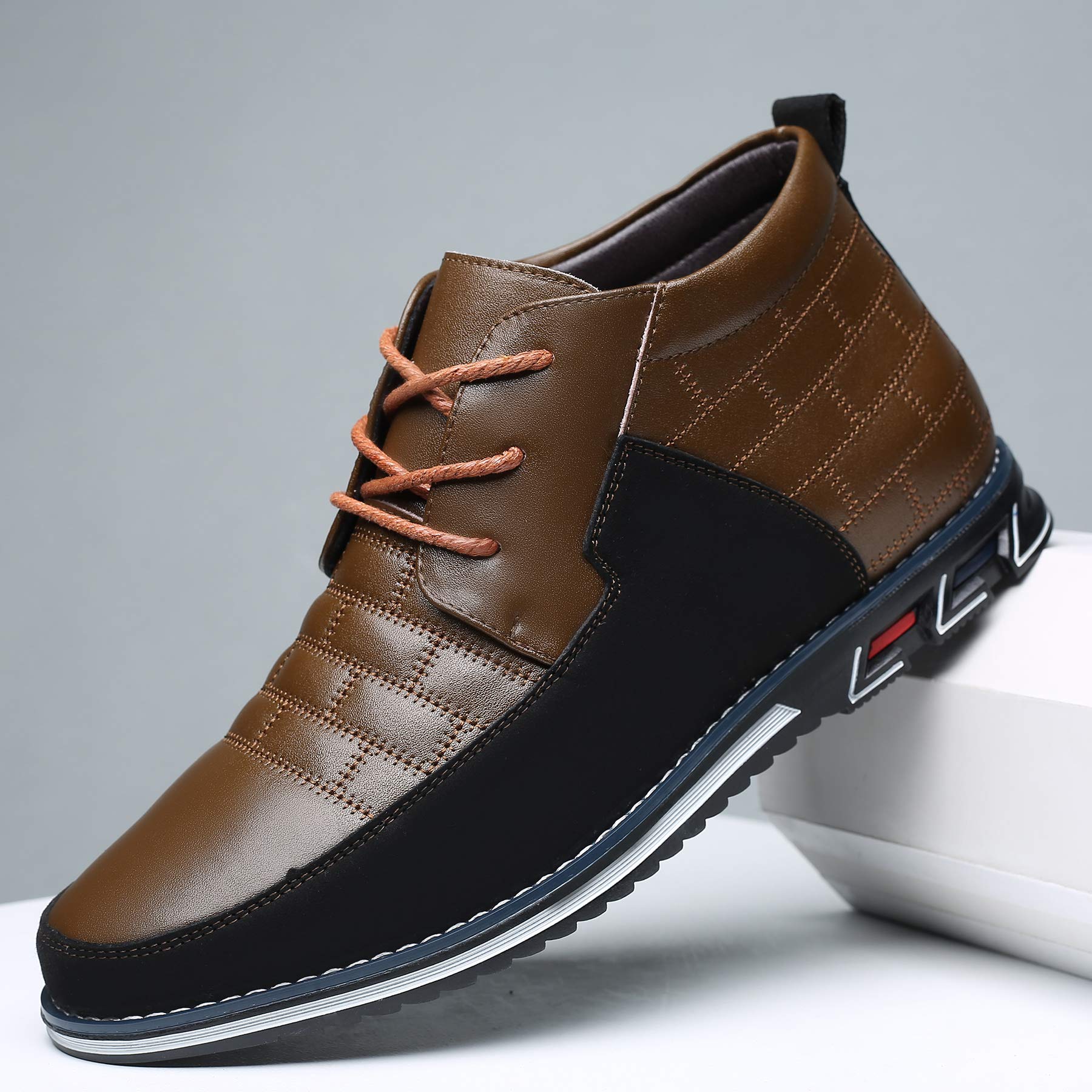 COSIDRAM Men's High-Top Loafers - Comfortable Walking Sneakers Boots for Casual Wear | Perfect for Daily Outfits, Work & Outdoor Activities