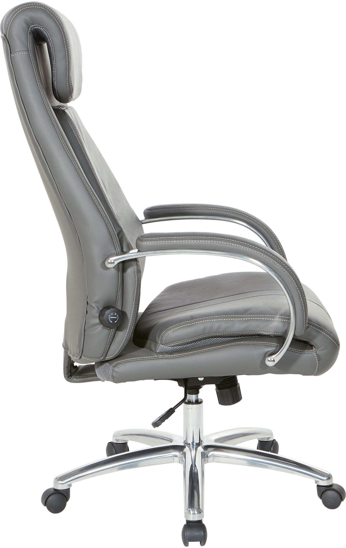 Office Star EC62119AL Bonded Leather Executive Chair - Ergonomic High Back Desk Chair for Home & Office, Adjustable Height & Swivel - Perfect for Long Work Hours & Professional Workspaces