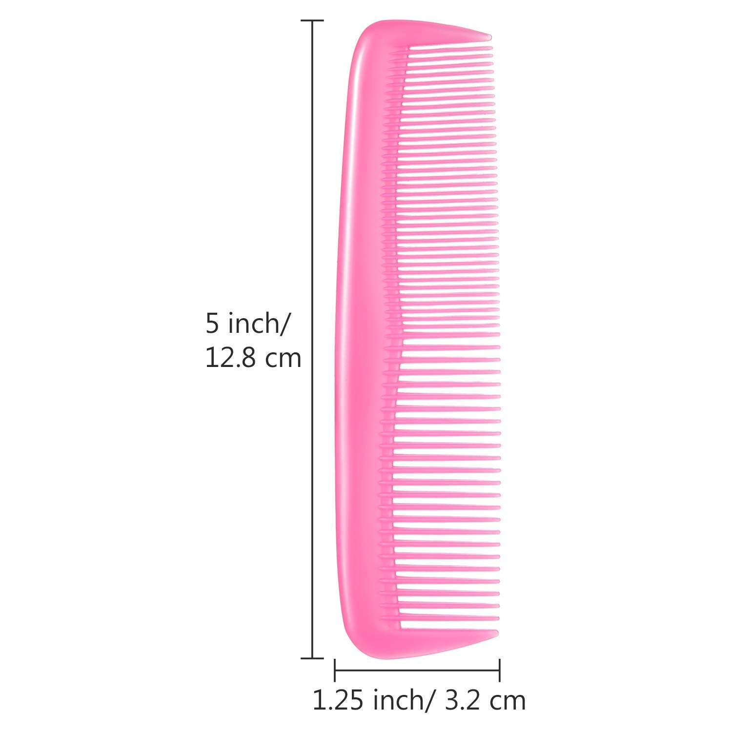 Premium 6-Piece Colorful Hair Combs Set for Women & Men - Styling Comb for Coarse & Fine Hair - Perfect for Salon, Home & Travel Use