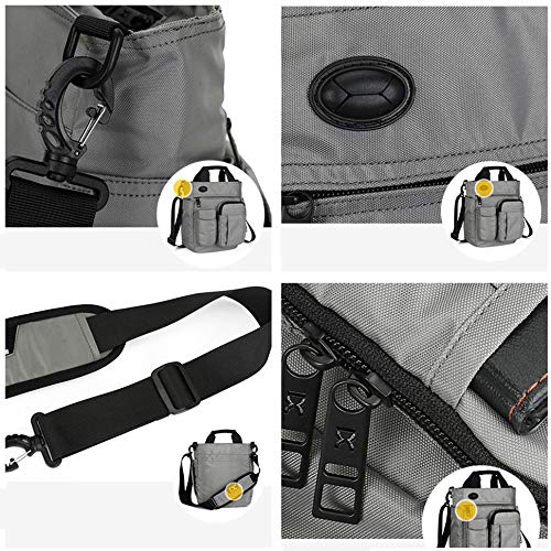 AlwaySky Nylon Crossbody Messenger Bag for Men & Women - Lightweight Waterproof Shoulder Bag with USB Charging Port, Laptop Compartment - Perfect for Travel, Work, School & Outdoor Activities