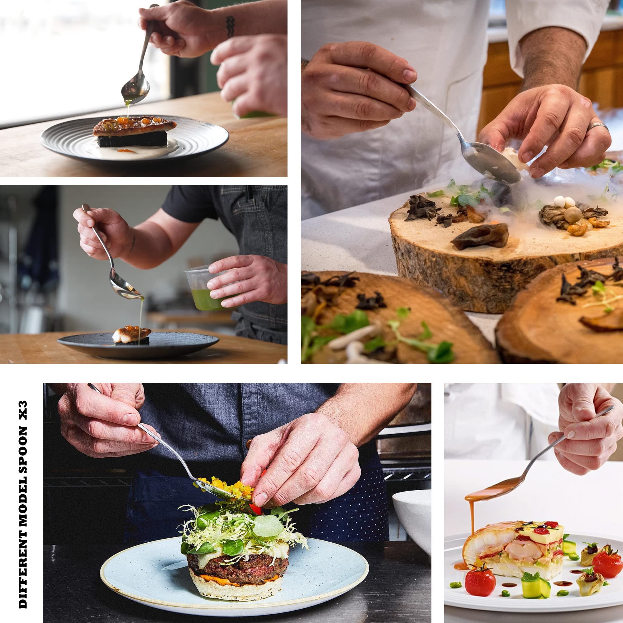 Professional 7-Piece Chef Plating Kit - Stainless Steel Culinary Tools Set for Restaurant & Home Kitchen - Perfect for Fine Dining Presentation, Food Styling & Gourmet Plating