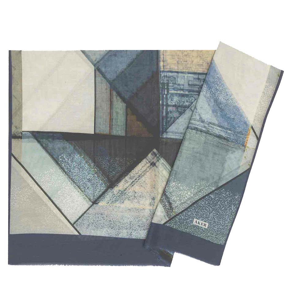 Aker Premium Silk Cotton Patterned Hijab Shawl #7952 421 - Soft Muslim Headscarf for Women, Fashionable Prayer Scarf with Elegant Designs - Perfect for Daily Wear, Work, and Special Occasions
