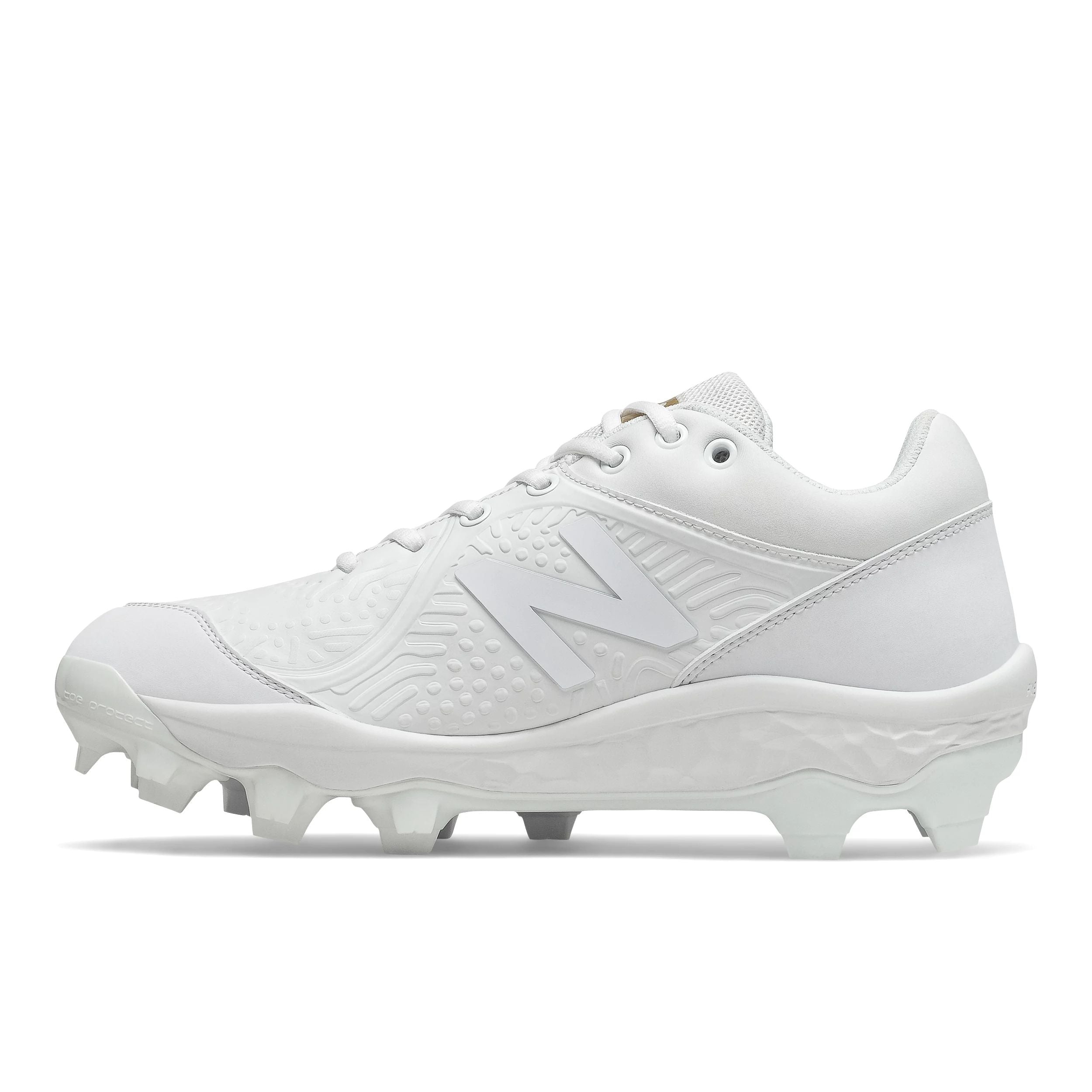 New Balance Fresh Foam 3000v5 White/White Low TPU Men's Soccer Cleats - Lightweight Football Shoes for Artificial Turf & Grass Fields - Perfect for Training & Matches
