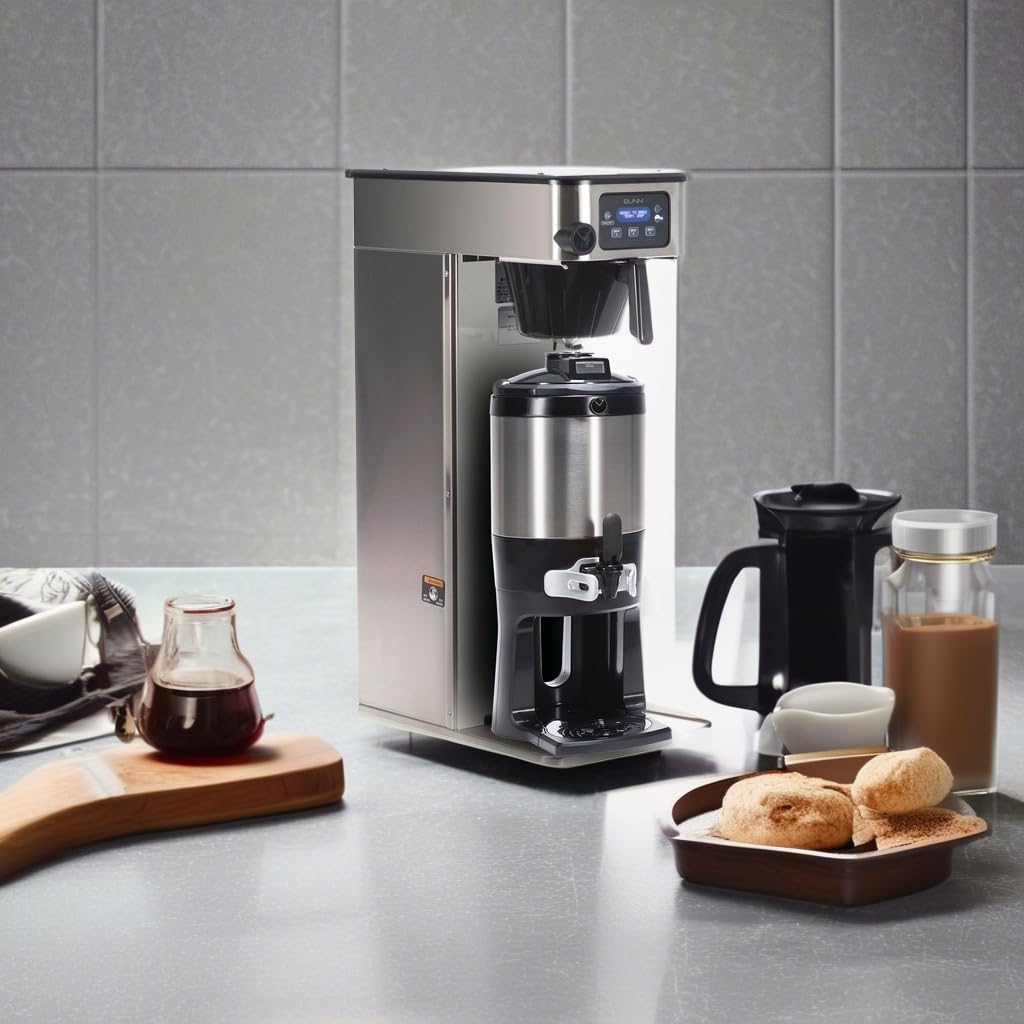 Bunn ICB-DV TF Tall Infusion Coffee Brewer - Single Serve Automatic Commercial Coffee Machine for Offices & Restaurants - Perfect for High Volume Brewing Needs