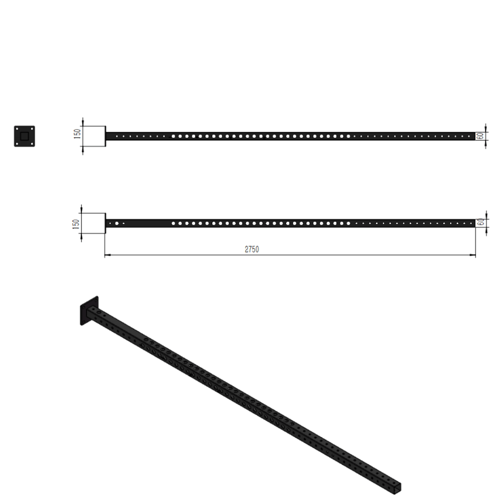 Force USA 9FT Upright Power Rack with Lasercut Holes & Numbered Weight Pegs - Heavy Duty Home Gym Equipment for Strength Training & Weightlifting