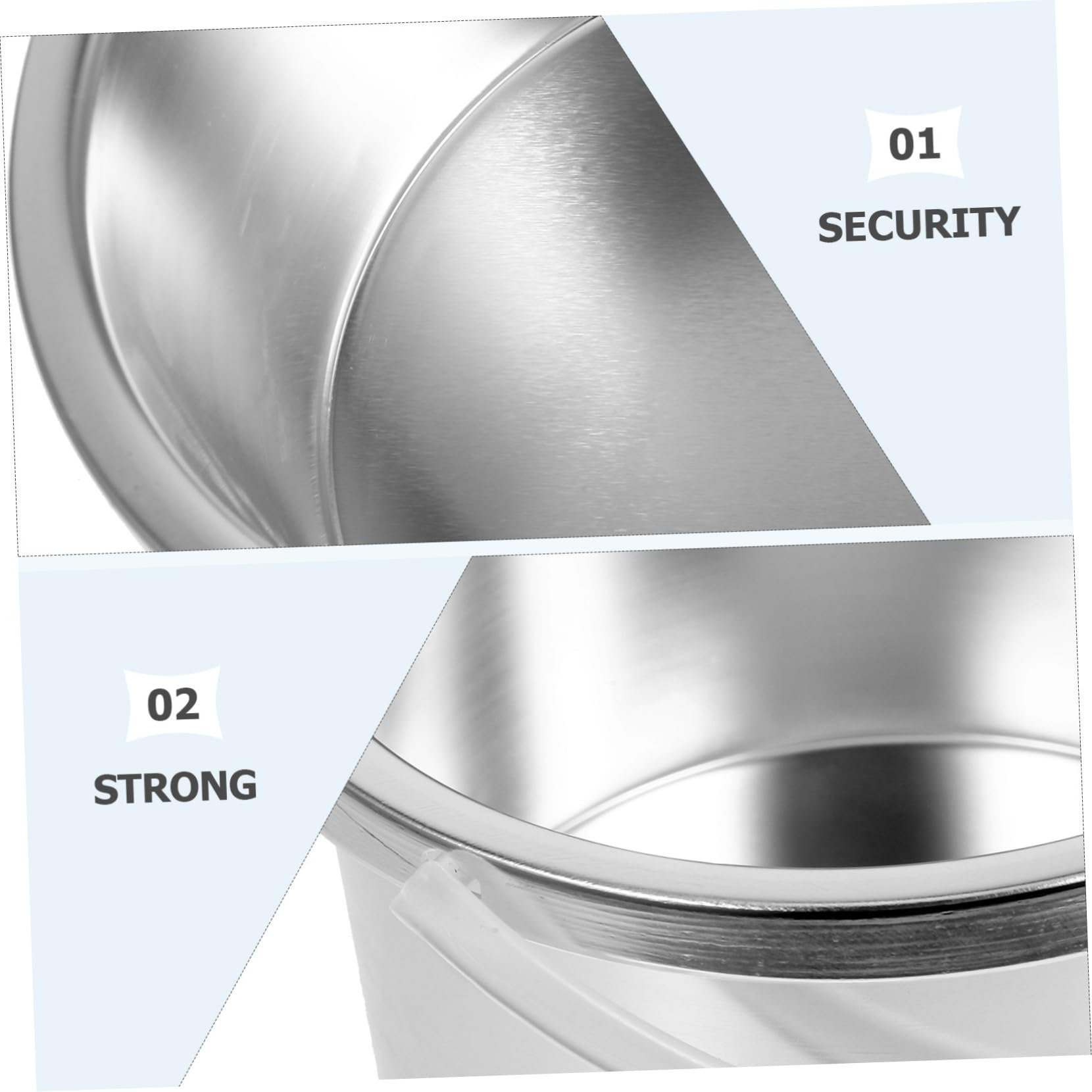 3pcs Wax Warmer Replacement Pot - Silver Aluminum Alloy Wax Melting Bowl for Hair Removal & Wax Therapy (Perfect for Salon, Spa & Home Use)