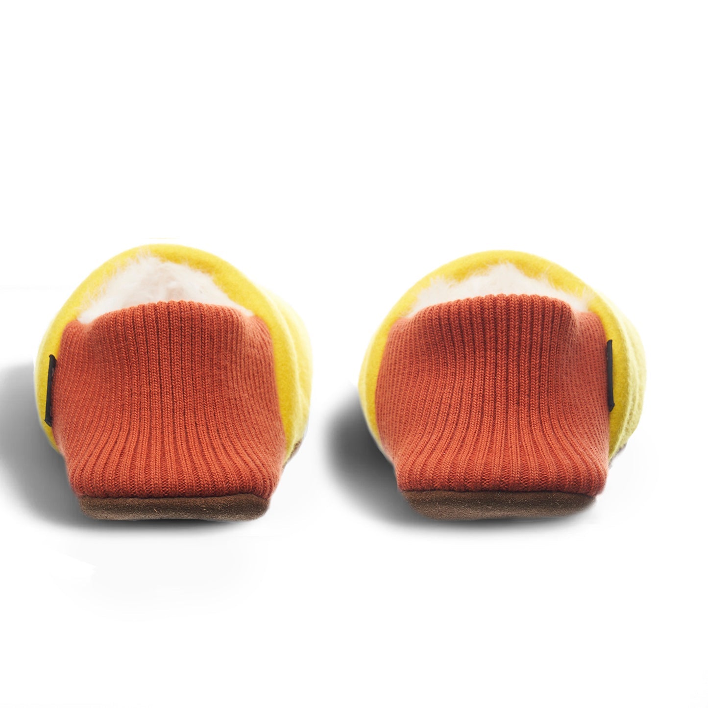 Warm Burel Wool House Slippers with Fur Lining - Cozy Indoor Shoes for Winter Comfort at Home