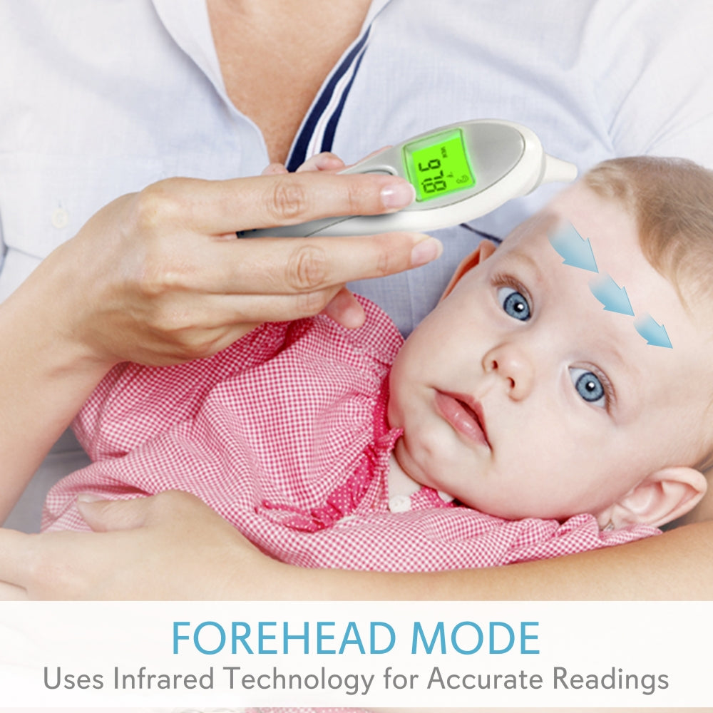 Bluetooth Infrared Ear Thermometer - Accurate Digital Fever Thermometer for Adults & Kids - Fast, Non-Contact Temperature Measurement for Home, Hospital & Travel Use