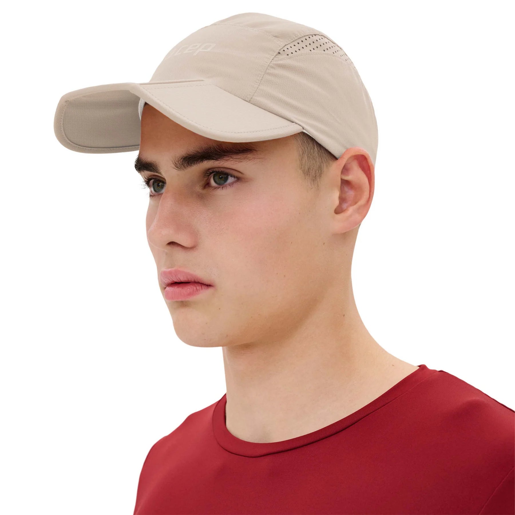 CEP Unisex Running Cap - Lightweight Breathable Performance Hat for Men & Women - Ideal for Running, Hiking, Cycling & Outdoor Sports (Cream)