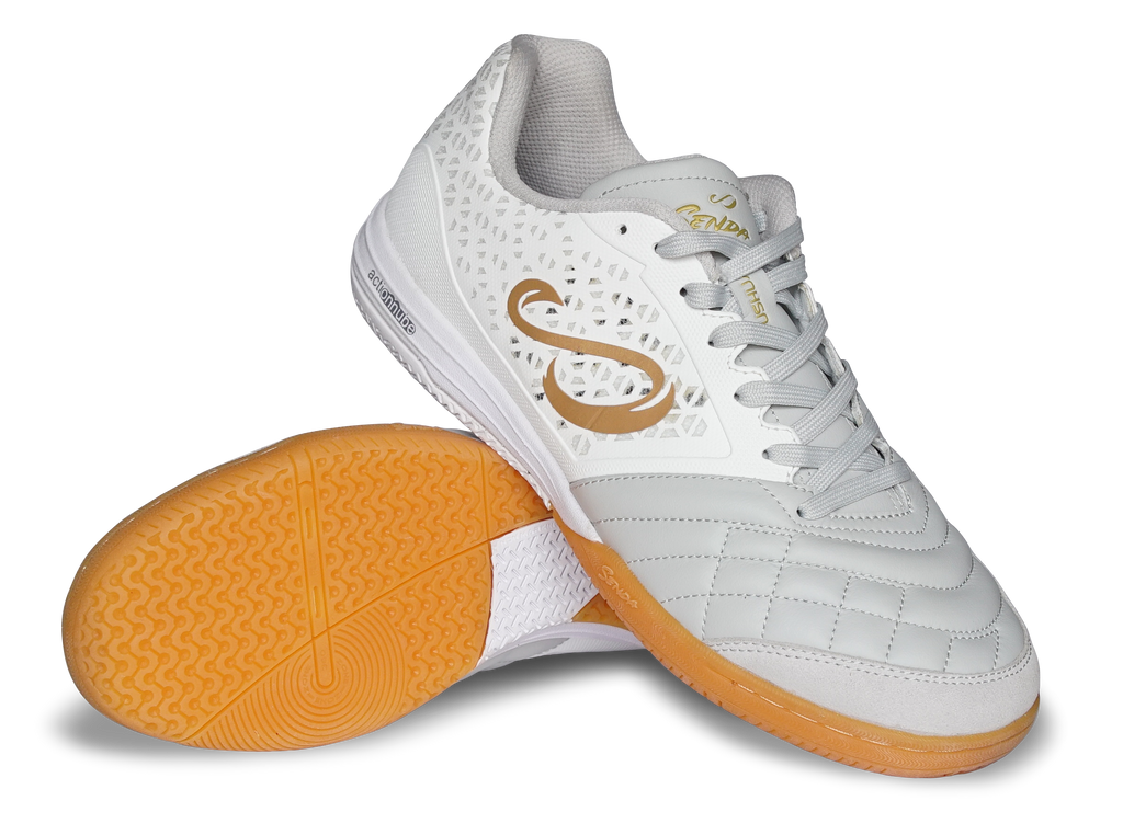Senda Athletics USHUAIA Pro 2.0 Futsal Soccer Shoes - Gold Color for Indoor Football & Training - Lightweight & Durable for Competitive Play