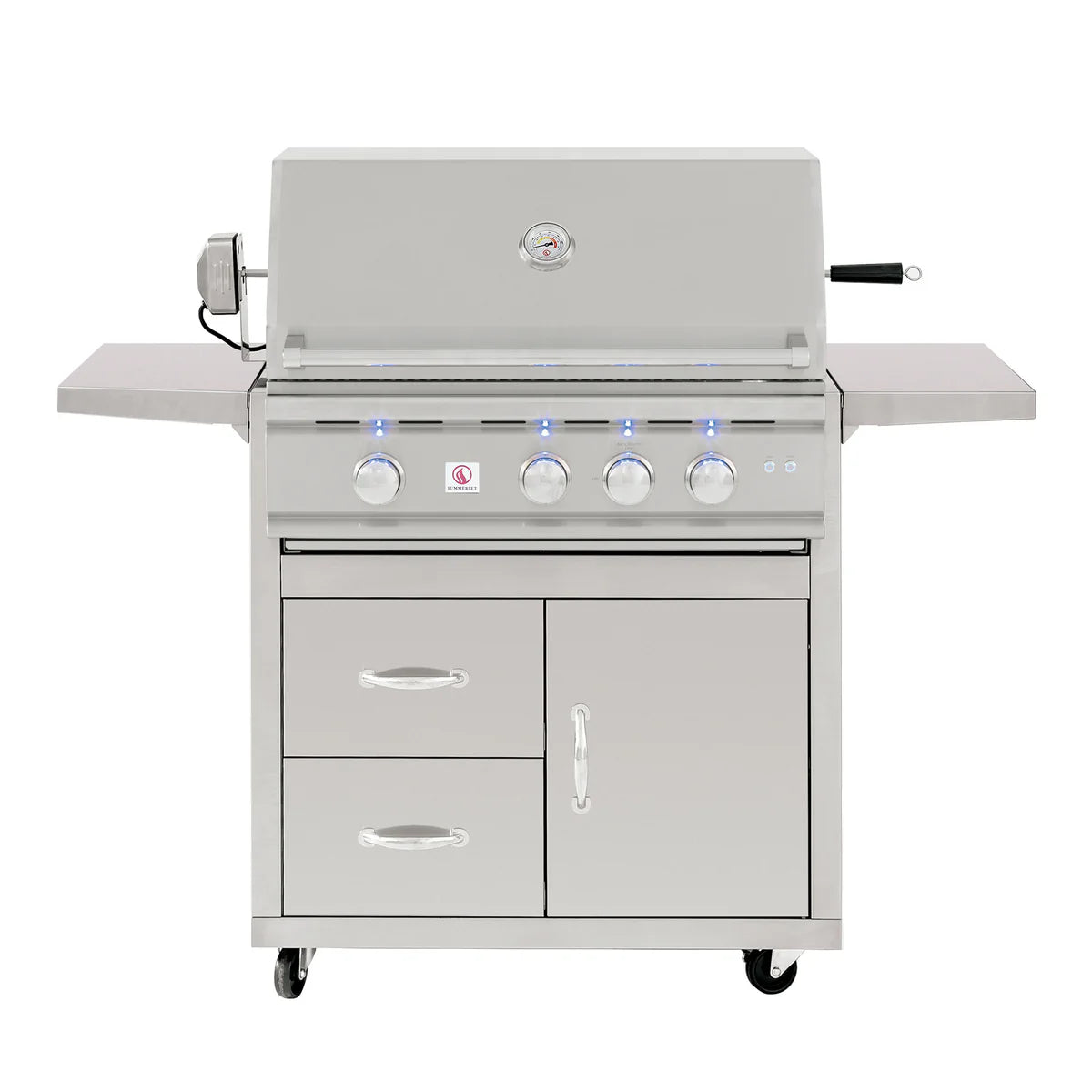 Summerset Grills TRL 32-Inch Freestanding Gas Grill with Deluxe Cart - Outdoor BBQ Grill for Backyard, Patio & Camping Cooking