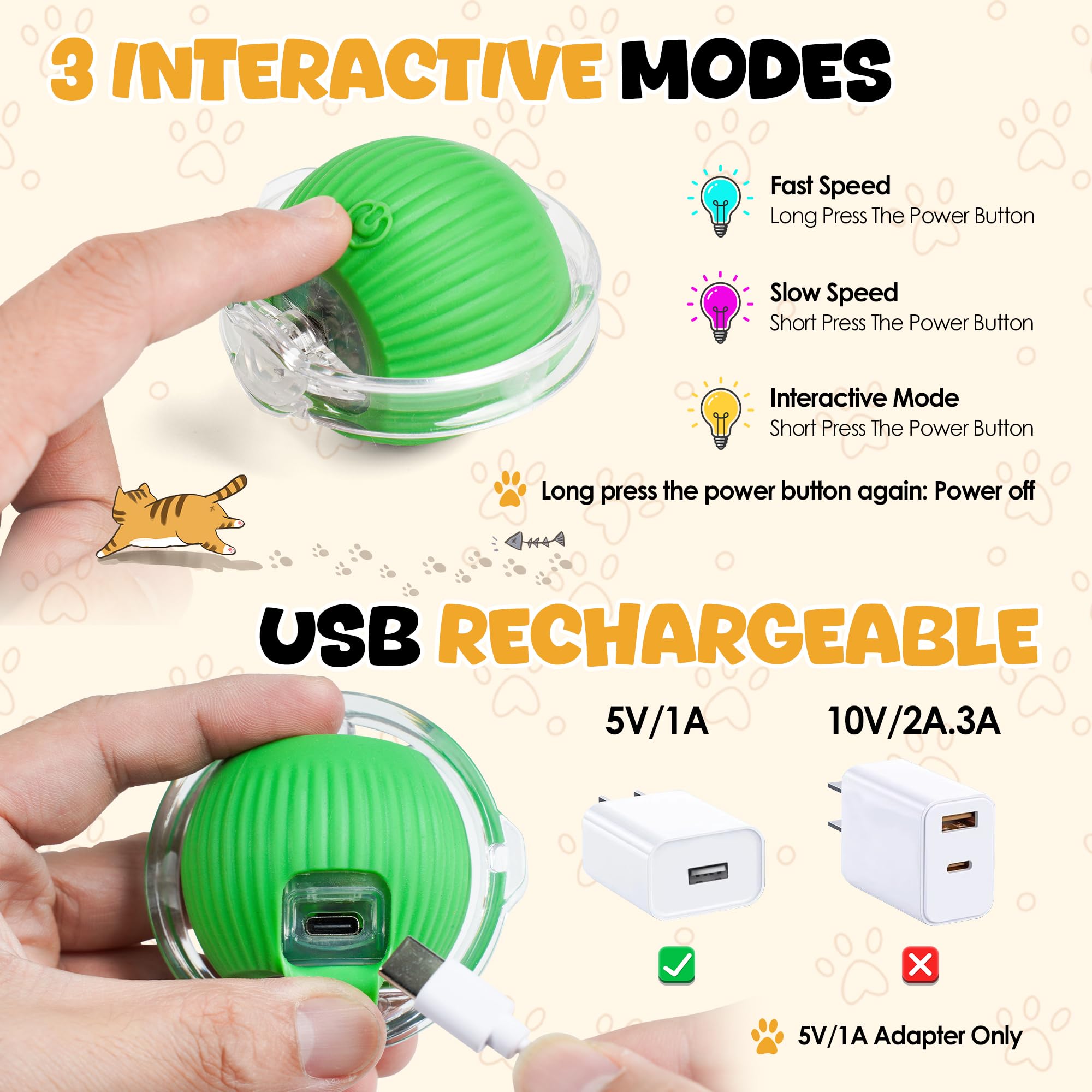 Interactive Cat Toys for Indoor Adult Cats - 3rd Generation Fast Rolling Ball with Play Mat, Hide & Seek Mouse Game - Boredom Buster & Enrichment Toys for Kittens (Perfect for Playtime, Exercise & Mental Stimulation)