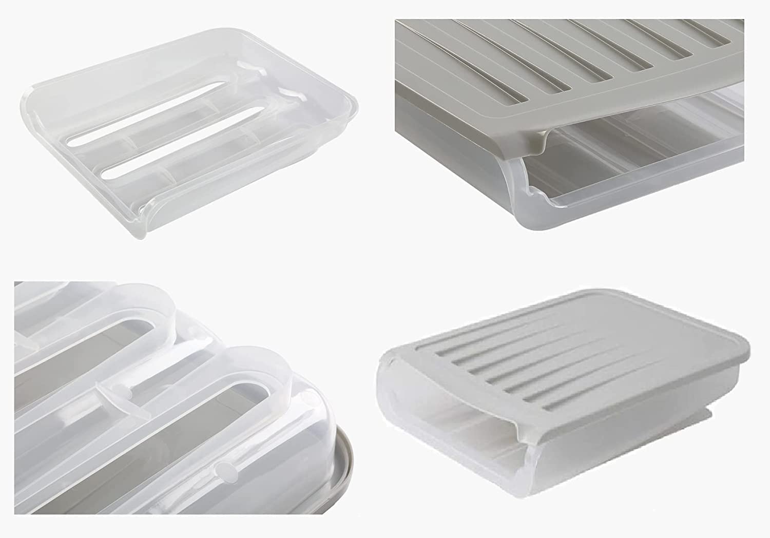 Homeappy 18-Count Large Capacity Egg Storage Box - Transparent Plastic Egg Holder for Refrigerator, Stackable Fridge Egg Container - Perfect for Kitchen Organization & Fresh Egg Storage